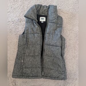 Gray Quilted Vest